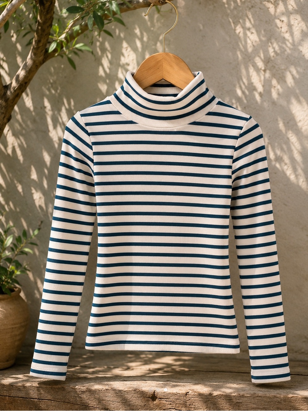 ZARA Striped Ribbed Knit Sweater Top – XS/S